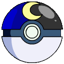 Dies ist ein Mondball. Mit ihm lassen sich Pokémon, die sich mit einem Mondstein weiterentwickeln, einfacher einfangen.