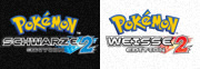 Dies sind die deutschen Logos von Pokémon Schwarz 2 & Weiß 2.