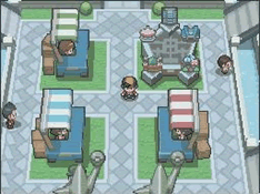 Dieser Screenshot zeigt den Laden in der Kampfzone in HeartGold & SoulSilver.